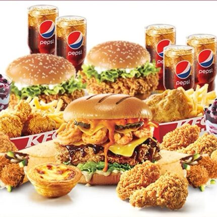炸鸡汉堡套餐Fried Chicken Burger Combo