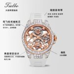 TIELBO圆形镂空陀飞轮机械腕表Round Skeleton Tourbillon Mechanical Watch - Image 3