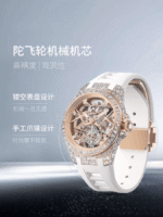 TIELBO圆形镂空陀飞轮机械腕表Round Skeleton Tourbillon Mechanical Watch - Image 2