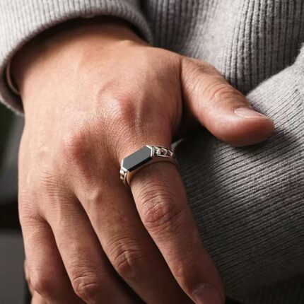 山文甲轻奢戒指Mountain Pattern Armor Ring