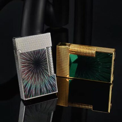 充气侧滑创意黄铜朗声打火机Refillable Side-Slide Brass Lighter