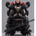 国朝黑色霸气醒狮个性贴纸Chinese Streetwear Lion Dance Sticker